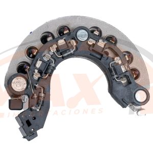 Alternative view of PORTADIODO CS-LR8426 MODELO CHINO TIPO MAHINDRA 8 DIODOS  PERNO DERECHA CON ENCHUFE 2 TERMINALES