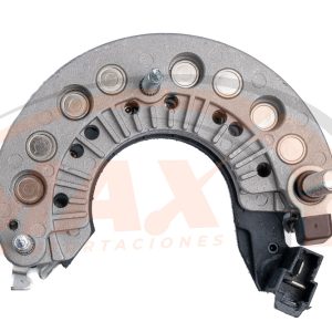 PORTADIODO CS-LR8426 MODELO CHINO TIPO MAHINDRA 8 DIODOS  PERNO DERECHA CON ENCHUFE 2 TERMINALES